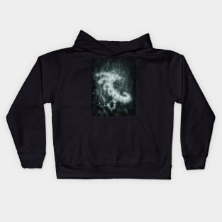 White Spiral Fractal Kids Hoodie